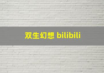 双生幻想 bilibili